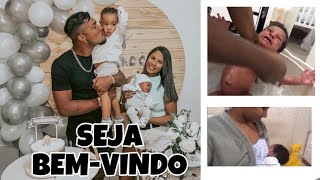 FIZ UM SEJA BEM-VINDO PRO HENRY + ROTINA COM RECÉM-NASCIDO | Maxuellen Martins