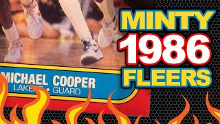 Opening up Raw 1986 Fleer Basketball Cards for Potential Grading