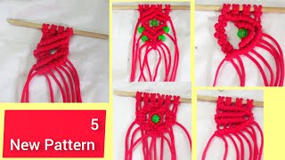 5 New Macrame Pattern Tutorial for Beginners//New Design