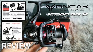 Reel Oncak defender ukuran 3000 SW max drag 15 kg #review #oncakdefender