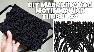 DIY Macrame Bag Motif Mawar Timbul #2