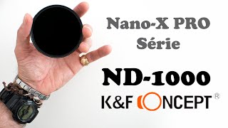 Filtro densidade neutra K&F Concept Nano-X Pro series ND1000 - Filtro Pro series ND1000  K&F Concept