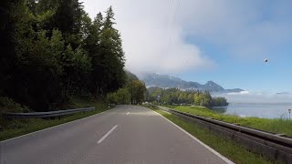 Fahrt von Kochel über den Kesselberg zum Walchensee und weiter nach Mittenwald (in 4K)