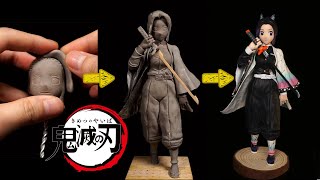 Sculpting making figure - Shinobu Kocho( Kimetsu No Yaiba/DEMON SLAYER )鬼滅の刃｜ Polymer Clay |