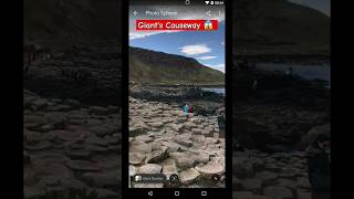 Giant's Causeway 😱 #googlemap #secretplace