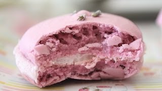 How To Make Lavender French Macarons + Lavender Buttercream Frosting