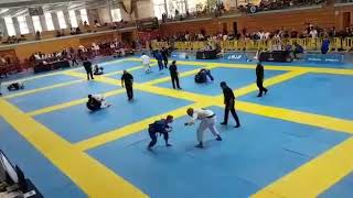 Featherweight vs Ultra Heavyweight - Callum Hanman 8th finals IBJJF German National 2018