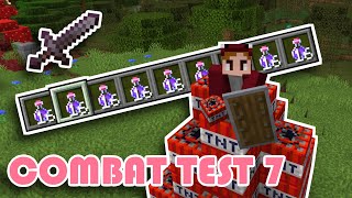 Minecraft Combat Test 7 | Stacks of Potions and Shield Explosions! | Snapshot Summary