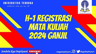 REGISTRASI MATA KULIAH PGSD UNIVERSITAS TERBUKA 2024 GANJIL