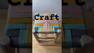 wood chair #woolencraft #craft #cord #viral #trending #diy #chairdesign  #furnituredesign #handmade