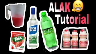 GSM BLUE MIX ALAK! Pinoy Alcohol mix ( sprite + yakult + gsm blue + tang )