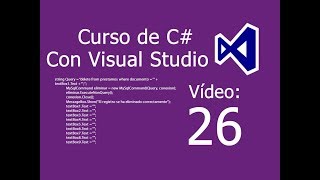 Vídeo 26. Curso de C#