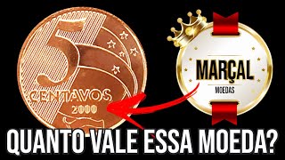 Moeda de 5 centavos de 2000 - Quanto Vale?