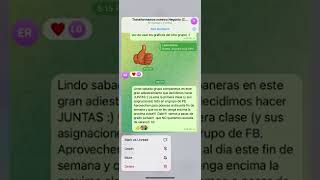 Como organizar grupos, chats y canales en Telegram