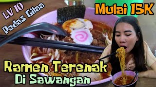 ASMR RAMEN OSAKA DEPOK | TERENAK DAN TERMURAH DI SAWANGAN LV 10 PEDAS GILAA