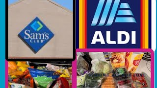 Shop with us at Sam’s and Aldis| grocery haul