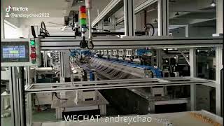 automatic medical IV infusion connecting tube set drip chamber assembling making machine line