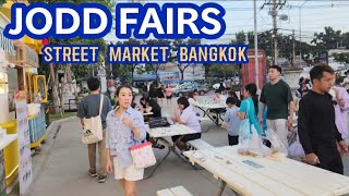 BANGKOK 🇹🇭WALKING TOUR, NEW JODD FAIRS RATCHADA,STREET MARKET FOOD &SHOPPING!