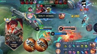 LAYLA VS FREDRINN❗BUILD ONE SHOT ENEMY DELETE! GAME SANGAT KERAS | build top 1 global Layla