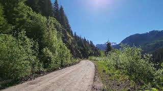 Complete Stop on the side of a  mountain #northernbc #mountains #Getyourdirton