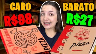 PIZZA MAIS CARA vs PIZZA MAIS BARATA - QUAL VALE MAIS A PENA?