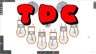 2D Animation of TDC, Timing, Pistons, & Valves on a 2007 Honda Pilot J Series V6 3.5 Engine