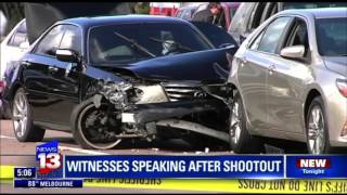 Witness shares video from rush hour shootout