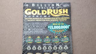 Just one! $30 Gold Rush Supreme from the Florida lottery