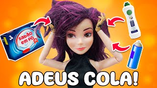 TESTEI 3 técnicas para tirar cola do cabelo de boneca | Será que deu certo? #barbie