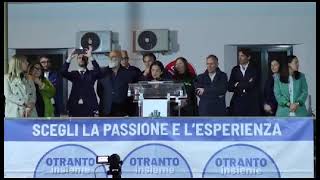 Intervento di Francesca Bortone al comizio della lista OTRANTO INSIEME con Francesco Bruni Sindaco