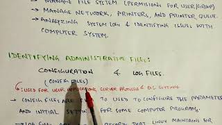 System Administration | Log files & config files