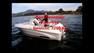 Beneteau 550 Flyer mit Aquamot 4.1e Außenborder, Elektroantrieb