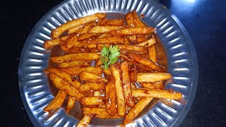 नेहमीच्या फ्रेंच फ्राइज पेक्षा वेगळे फ्राइज | How to Make French Fries different way #frenchfries