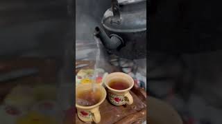 Fiery tea in the desert of Khorasan(iran)         چايي 🪵🛖 هيزمي در كوير خراسان