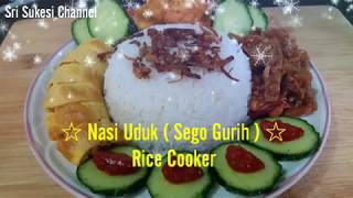 Resep / Cara Masak """" Nasi Uduk ( Sego Gurih ) Rice Cooker """"