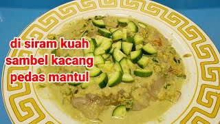 membuat ciwang cemilan khas sunda aci bawang di siram kuah sambel kacang