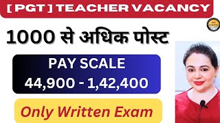 1060 Jobs PGT II Teaching vacancy notification out // Self Learning by MONISHA MISHRA