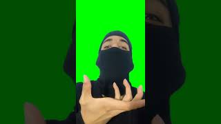 green screen Masked man laughing