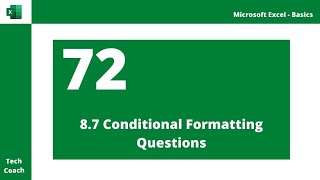 Conditional Formatting Questions in Excel | Conditional Formatting Practice Exercise