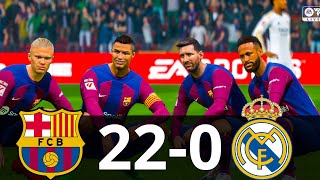 MESSI, RONALDO, MBAPPE, NEYMAR, ALL GOALS | BARCELONA 22-0 REAL MADRID