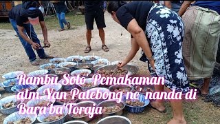 Pemakaman berbiaya milyaran suku toraja  rambu solo' Alm.Yan Patebong di Bara'ba Toraja Utara