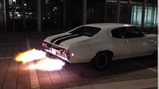 Chevrolet Chevelle SS shooting flames