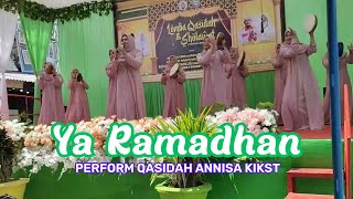 Ya Ramadhan Penampilan Group Qasidah Annisa KIKST di BiringEre Pangkep