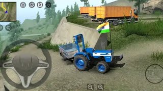 मैं खेती में काम कर रहा हूं || Indian tractor simulator 3D || OmkarX Gaming