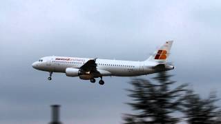 Iberia Express Airbus A320-216 D-AXAG (EC-LUS) low approach at Bremen