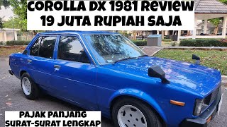 TOYOTA COROLLA DX 1981 REVIEW MURAH ISTIMEWA