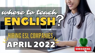 HIRING ESL COMPANIES NOW | ONLINE ENGLISH TUTOR 2022 | Liezel Oh #howtoapply #onlinejobs