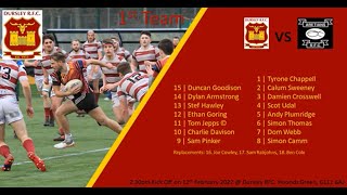 Dursley 1st XV [34] -v- Aretians RFC [7] 12-2-22