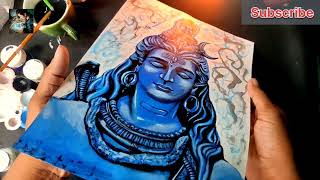 Lord shiva acrylic painting | lord shiva drawing | sandeep singh arts