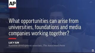 What opportunities can arise from universities, foundations and media companies working together?